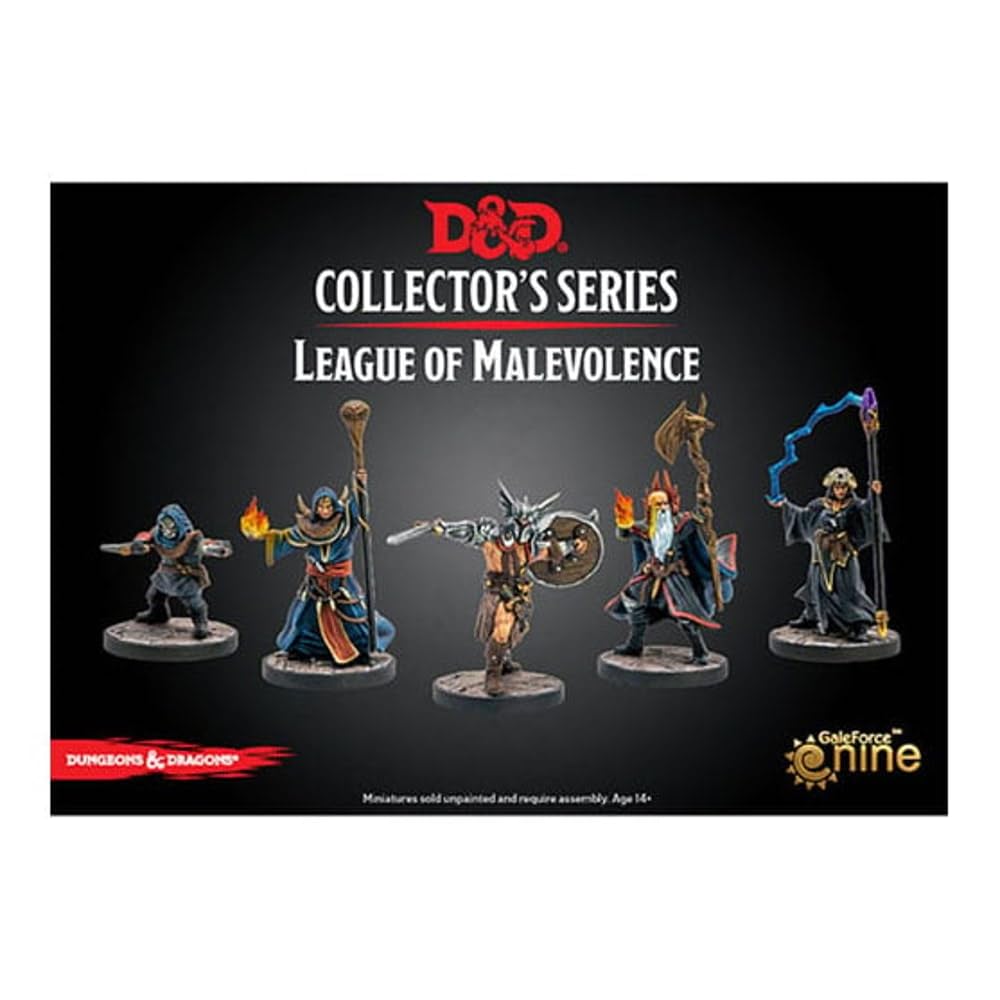 Gale Force Nine Dungeons & Dragons - The Wild Beyond the Witchlight - League of Malevolence Miniatures - 5 Figures, Grey, (GF971134)
