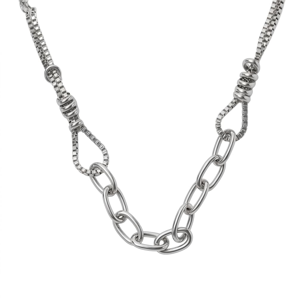 salty alpha Anti Tarnish Stainless Steel Sleek Neck Chain for Men | Stylish Necklace | Jewellery Accessories for Boys | Minimal Jewelry | Gifts for Boyfriend & Husband-picture-34