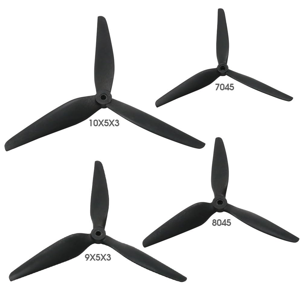 Hélices Nailon Carbono 7-10 Pulgadas Multirotor | Material mix rígido y resistente(ZMR 9050)