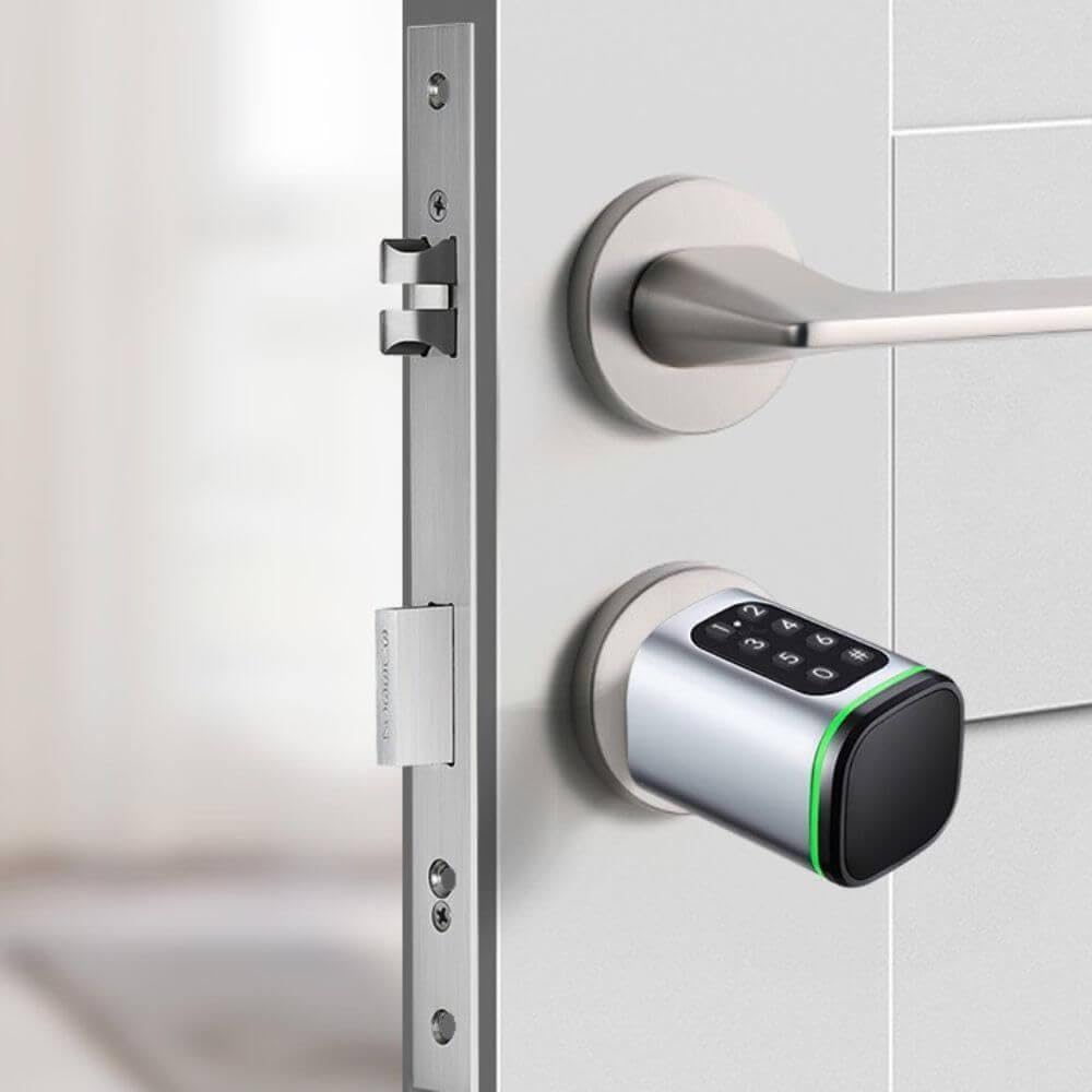 LOCKY-10 CODE Cylindre électronique de serrure connecté à Code et Badge RFID, App, Bluetooth
