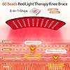Puroth Red Light Therapy Knee Brace with Massage, 3 Vibration Knee Massager with 660nm 850nm Infrared Red Light, 5000mAh Cordless Electric Heated Knee Wrap for Knee Joint Elbow, Gift for Men Women #1