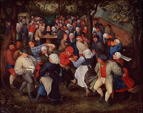 Village Dance Jan Brueghel grand poster pour creer une ambiance chaleureuse