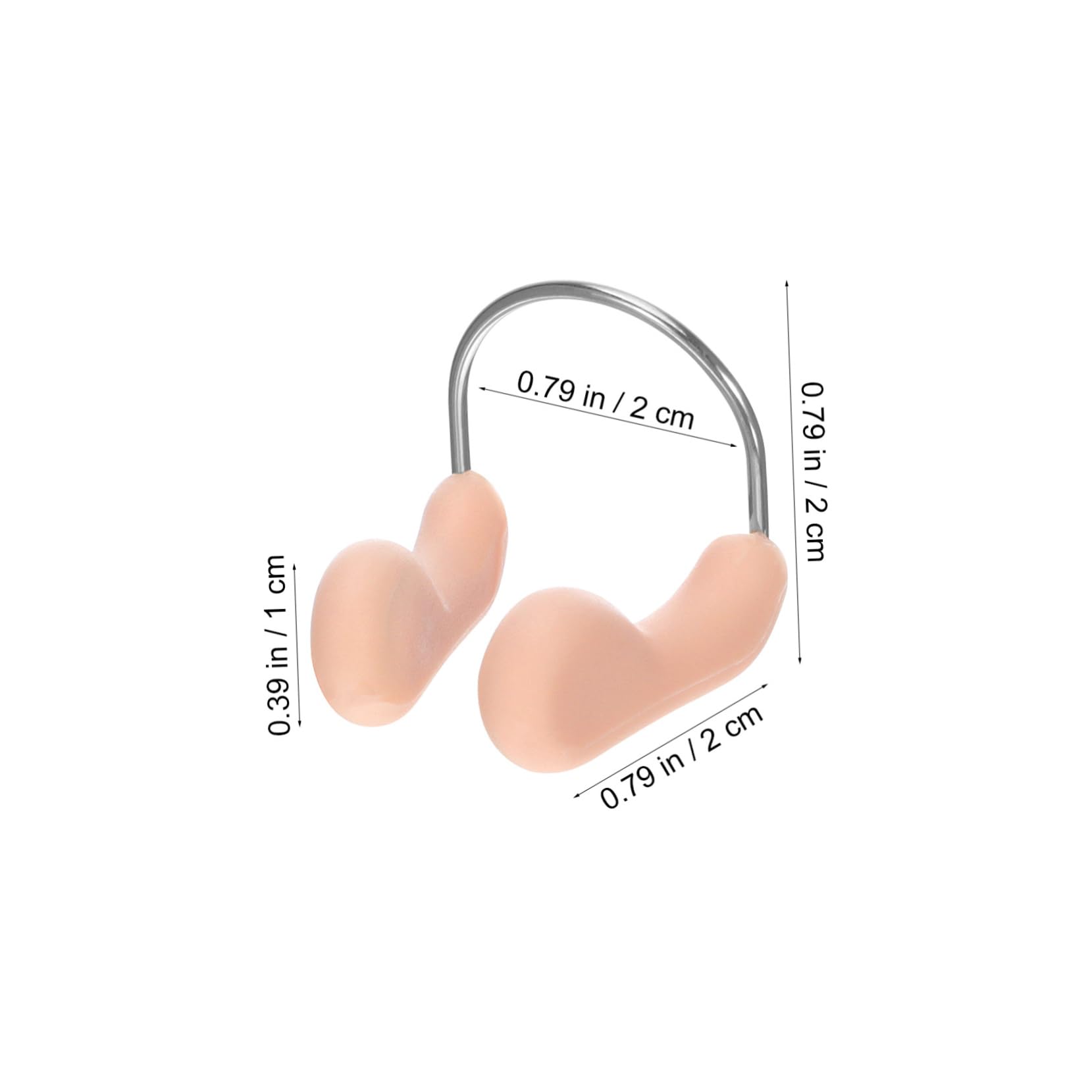 Hemobllo Clip De Nariz De Natación Tapón Nasal Protector Clips De La Nariz para Nadar Deportes Cable Clips De Nariz para Nadadores Pinzas para Nadar En La Nariz Beige
