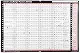 Sasco 2019-2021 Card Mounted Long Range A1 Wall Planner with Sticker Pack, Wet Wipe Marker Pen & Pen Clip (W915 x H610mm)