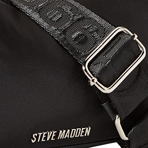 Steve Madden Vital Crossbody Bag, Black, 9" L x 2.25" W x 6.75" H