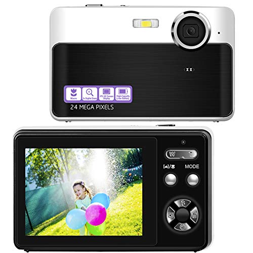 Digital Camera Vlogging Camera 24 Megapixels Mini Digital Camera 2.4 Inch Screen Camera