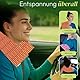 Edel Living Großes Kirschkernkissen - Entspannungskissen - Heizkissen für Mikrowelle (Wärmekissen) - langes Relaxkissen - Kirschkern-Kissen (orange)