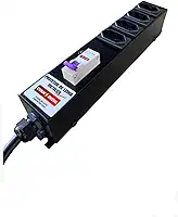 Filtro de Linha Profissional 20A com Disjuntor – 4 Tomadas – Estrutura Metálica Reforçada – CVAM – Ideal para Equipamentos de Alto Consumo