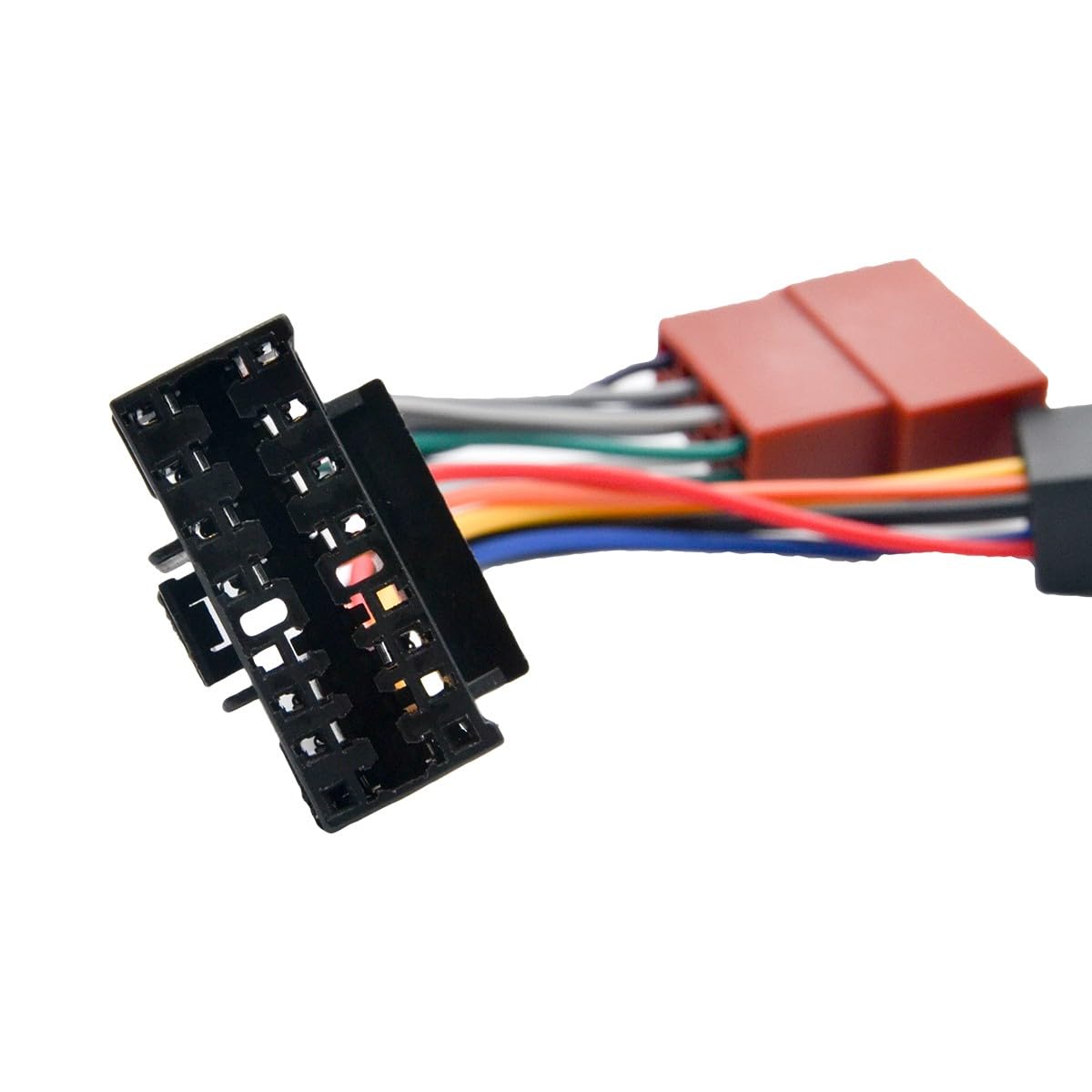 Cavo Adattatore connettore Cablaggio ISO Compatibile con autoradio Sony Aiwa JVC 16 Pin 30x12 mm