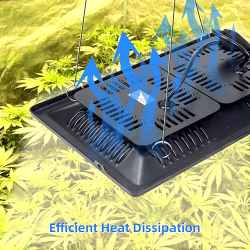 Image of Waterproof 300W LED Grow Light Full Spectrum, CFGROW 3500K White COB LED Grow Light, Natural Heat Dissipation Without Noise, Suitable for Plants All Growing Stage Indoor or Outdoor.
