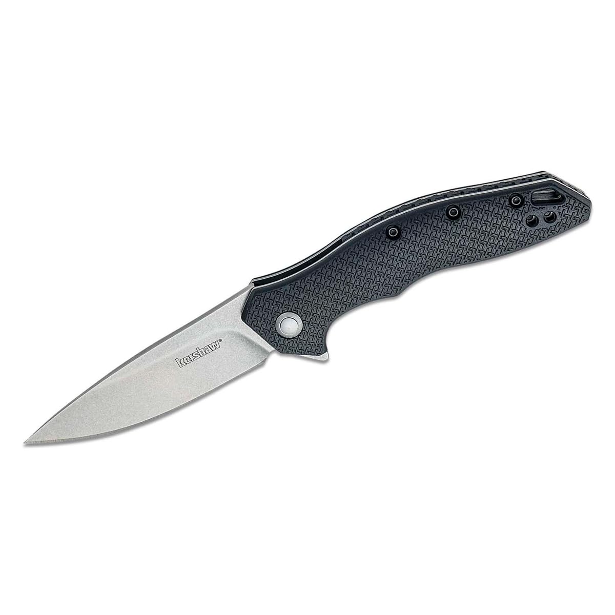 Shoreline Pocket Knife, All Purpose 3 inch Blade, Deep Carry Pocketclip,BLACK
