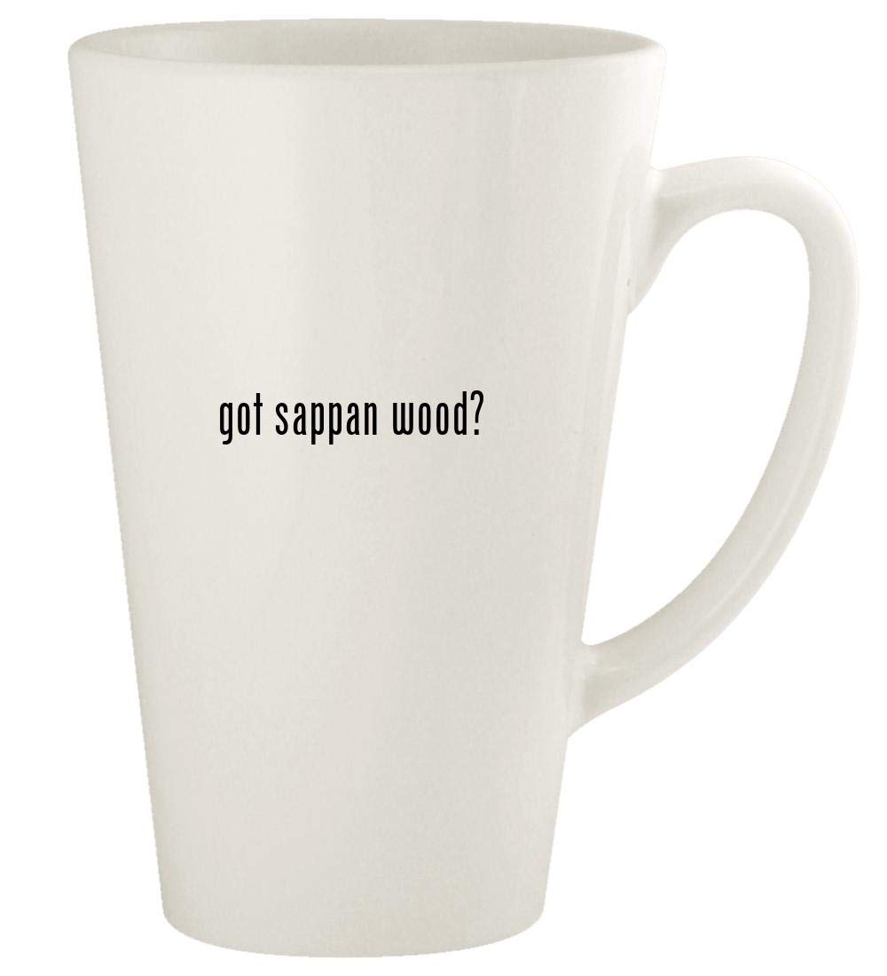 got sappan wood? - 17oz Ceramic Latte Coffee Mug Cup, White