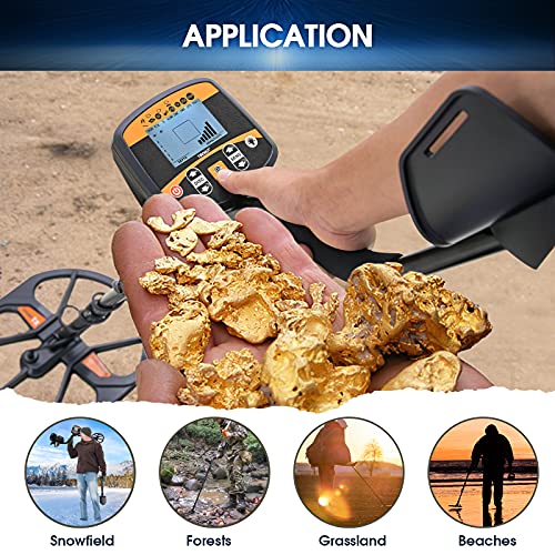 HOOMYA Professionele metaaldetector, 33 cm grote waterdichte zoekspoel voor diepere detectie, detector met hoge… - Image 5