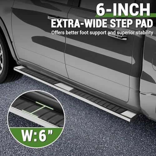 Estribos laterales para Ford F150 2015-2025 TNMT acero inoxidable miniatura 4
