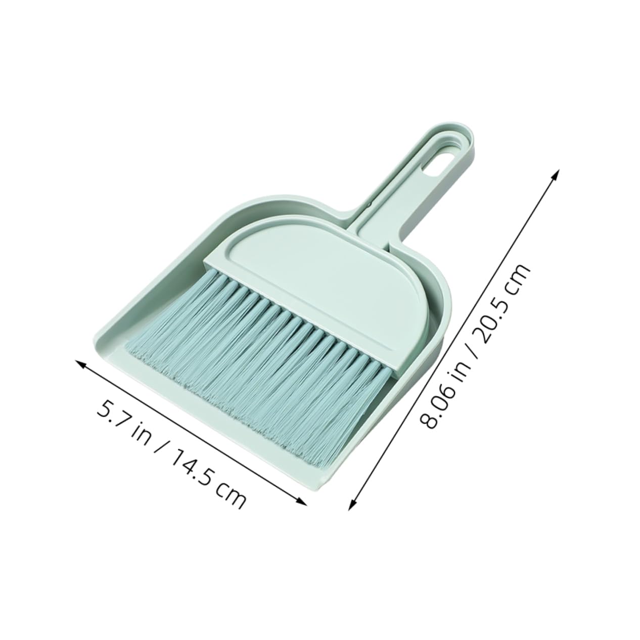 FOMIYES Desk Broom Dustpan Set Mini Cleaning Kit Soft Brush and Dustpan Small Broom for Desktop Portable