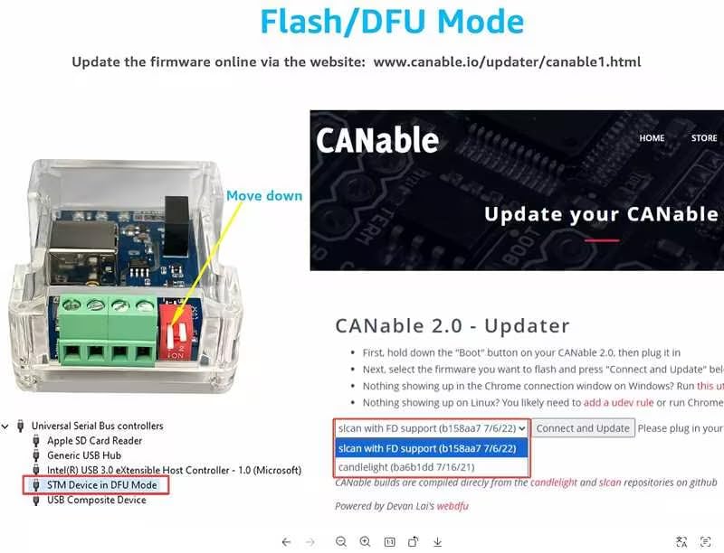 Image of DSD TECH SH-C31G Isolated USB to CAN Adapter with FD Support Based on Canable 2.0 Pro