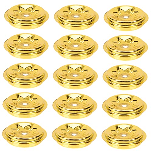 BESTonZON 15Piezas Base Aceite Pack para Decoración De Centros De Mesa y Ceremonias Titular Velas Flotantes