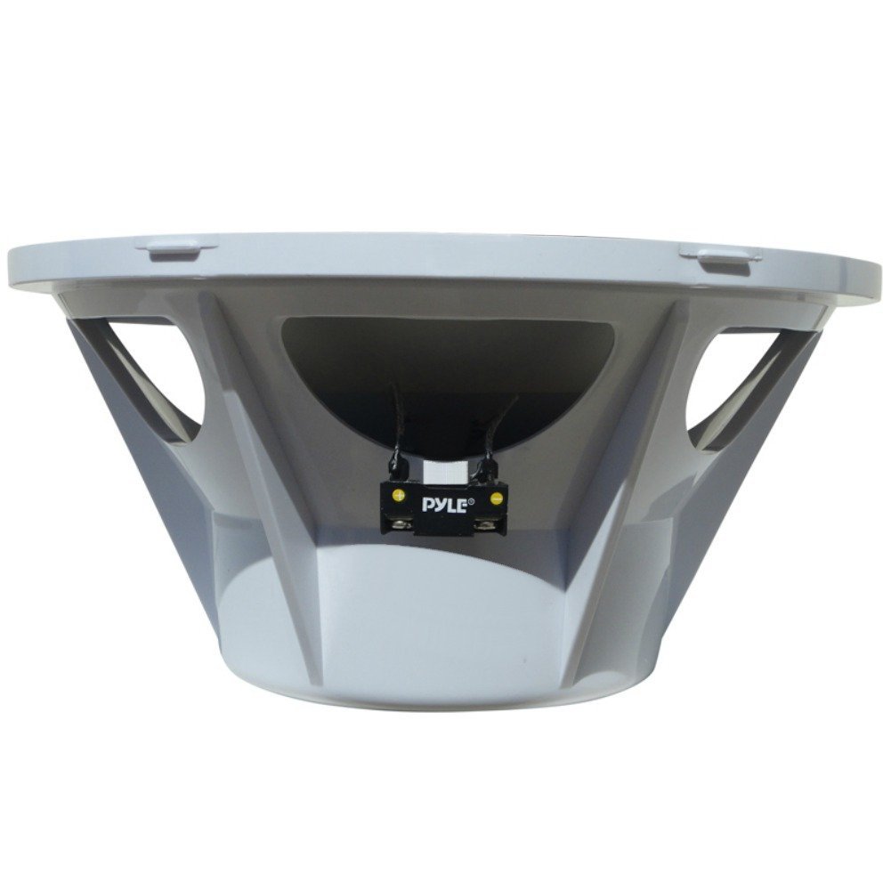 PYLE PLMRW10 Sub subwoofer Chubasquero Marino wáter Proof 10" 25,00 cm 250 mm Blancos por embarcaciones Barco balsa Piscina Individual Bobina de 4 Ohm 250 Watt rms 500 Watt MAX 1 piezo