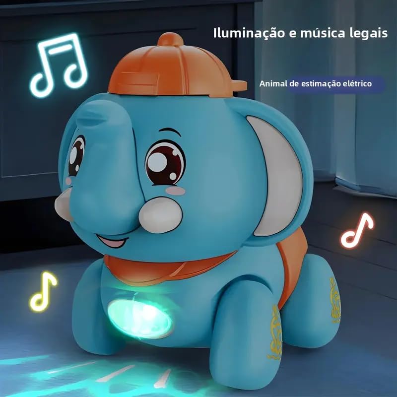 Image of Jack Royal Battery Operated Walking Elephant Funny Toy with Light and Sound for Kids (Multicolour)