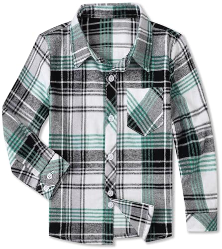 Image of Betusline Boy and Men Button Down Plaid Shirt