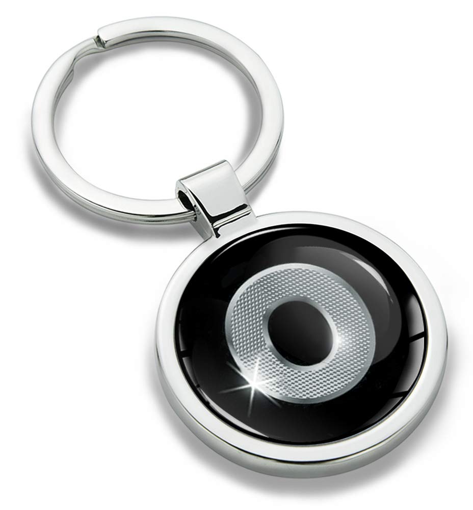 Biomar Labs Metal Keyring with 3D Domed Sticker Key Chain Men Women KK