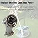 texasrun Trimmer Gear Head Gearbox Head Replacement for Husqvarna 525RX 525LK 525LS 525L 525LX 525RJD 525RJX 525RK 525RS 525RXT 535LST Trimmer Gear Head Gearbox Head Part No. 537199201, 537199202