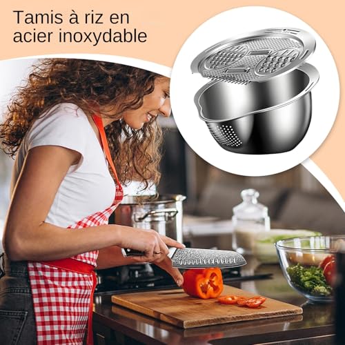 Passoire inoxydable durable et son éplucheur de précision - 3