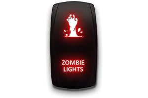 Zombie Lights Laser Etched Vertical Rocker Switch - Blaze Your Scary Ride