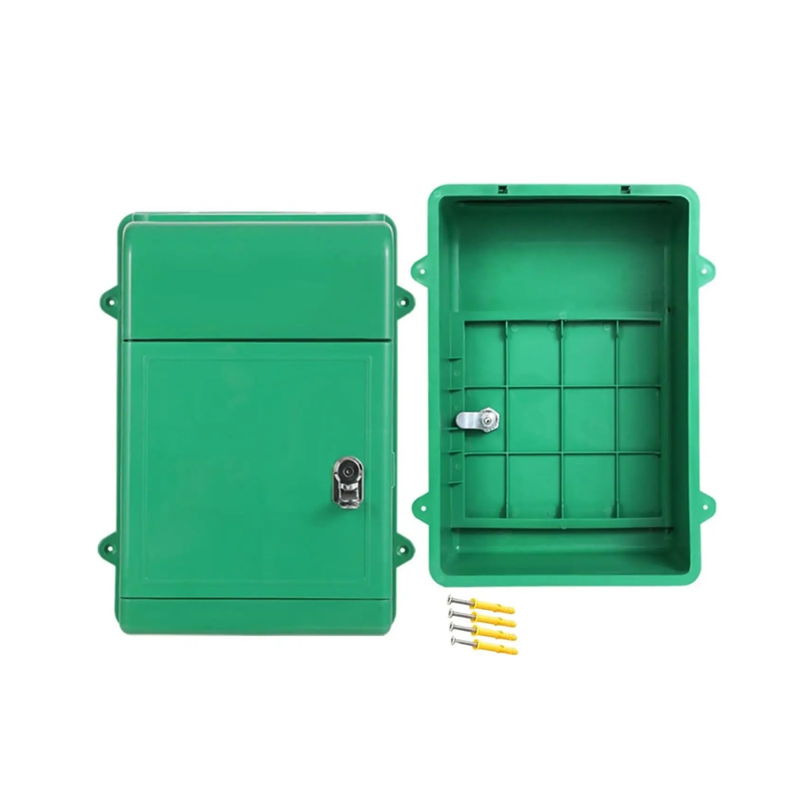 Wall Mounted Letterbox Wall Mount Mailbox Practical Large Capacity Postbox for School House Outdoor(Green)
