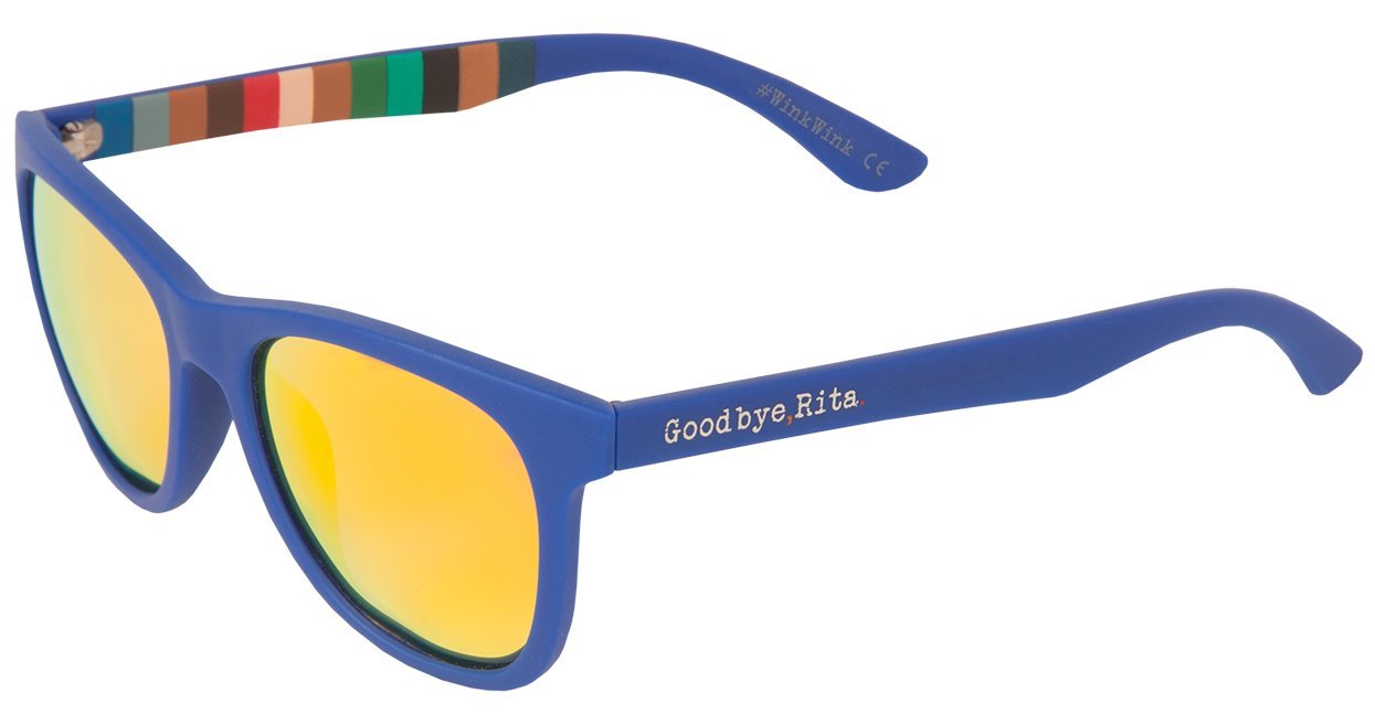 Goodbye, Rita. - Gafas de sol Polarizadas Color Azul - Lente espejo naranja - Modelo Turner
