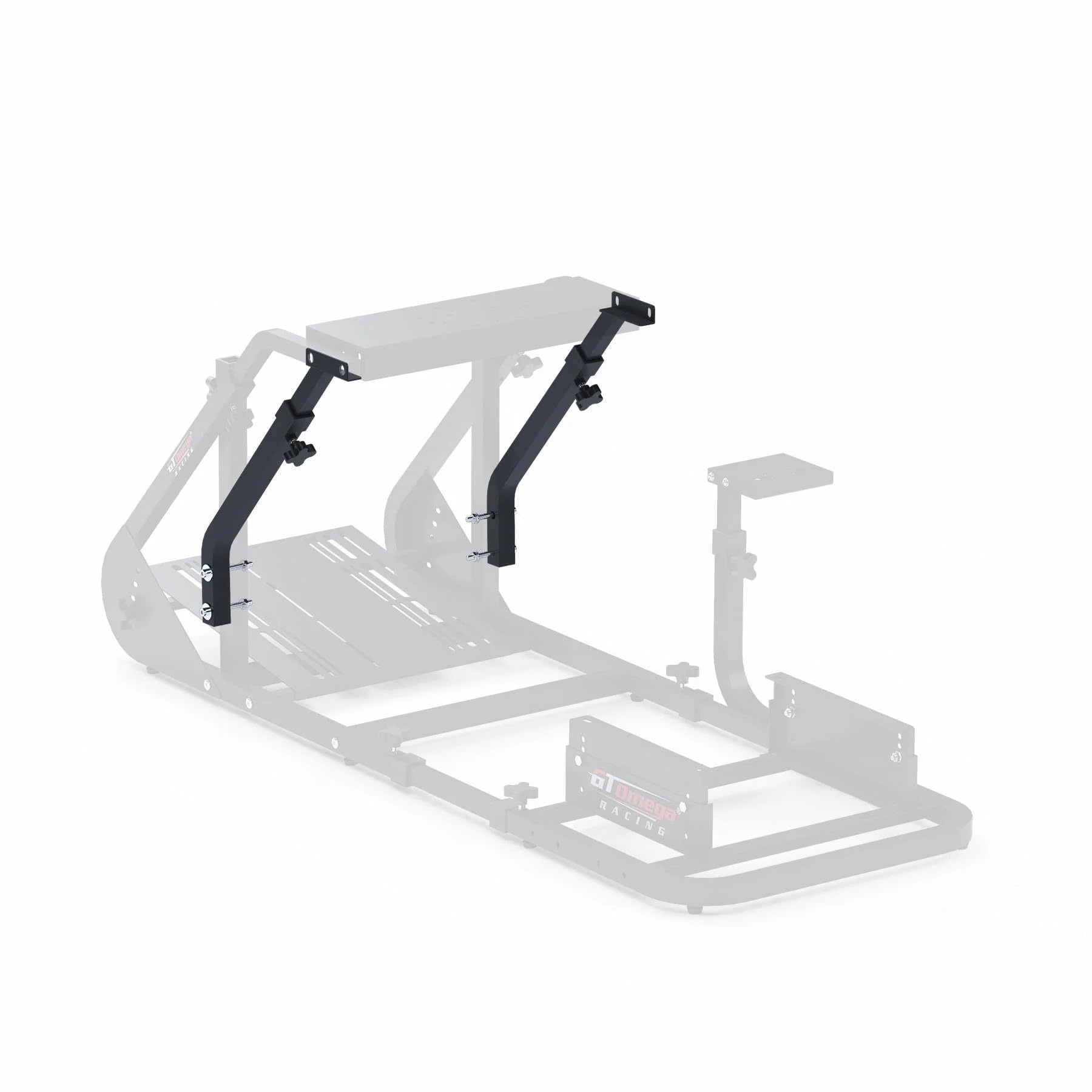 Gt Omega Black Art Cockpit Support Bars - Made Of Durable Material, Stabilises Your Cockpit, Enhances Your Sim Racing Experience