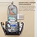 ELV Hanging Toiletry Bag - Large Travel Cosmetic Storage Organizer, Men & Women, for Makeup, Toiletries, Hygiene Accessories, Shaving Kit, Clippers, Grooming Tools - Bathroom and Shower