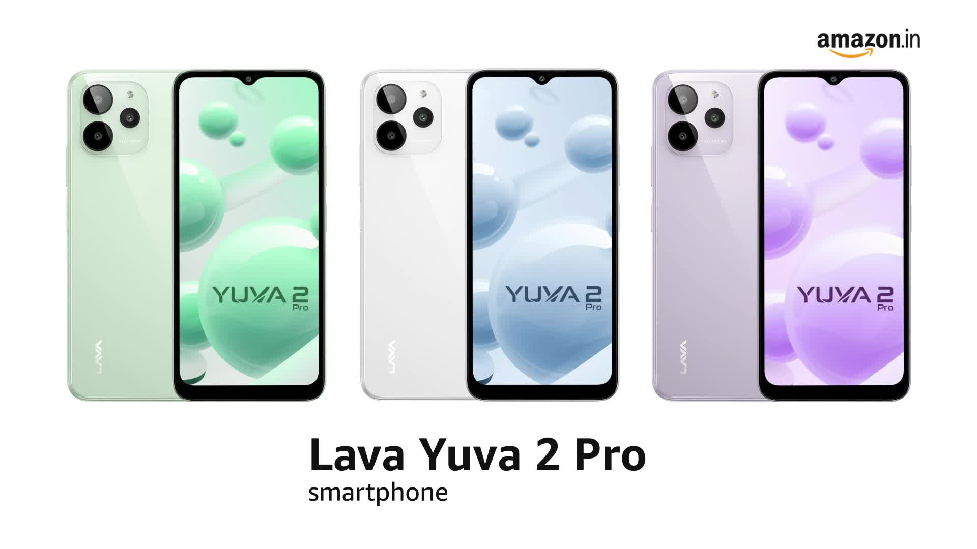Lava Yuva 2 Pro (Glass Green, 4GB RAM, 64GB Storage)| 2.3 Ghz Octa