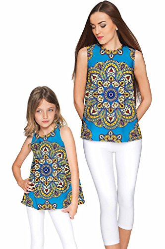 Pineapple Clothing Boho Chic Emily Sleeveless Dressy Top - Mommy & Me 7/8 Years
