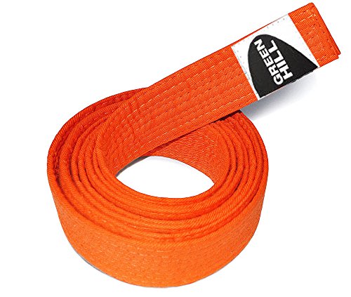 GREEN HILL Cintura Judo Colorata Belt Karate Arti Marziali Bianco Giallo Arancione Verde Rossa Viola...