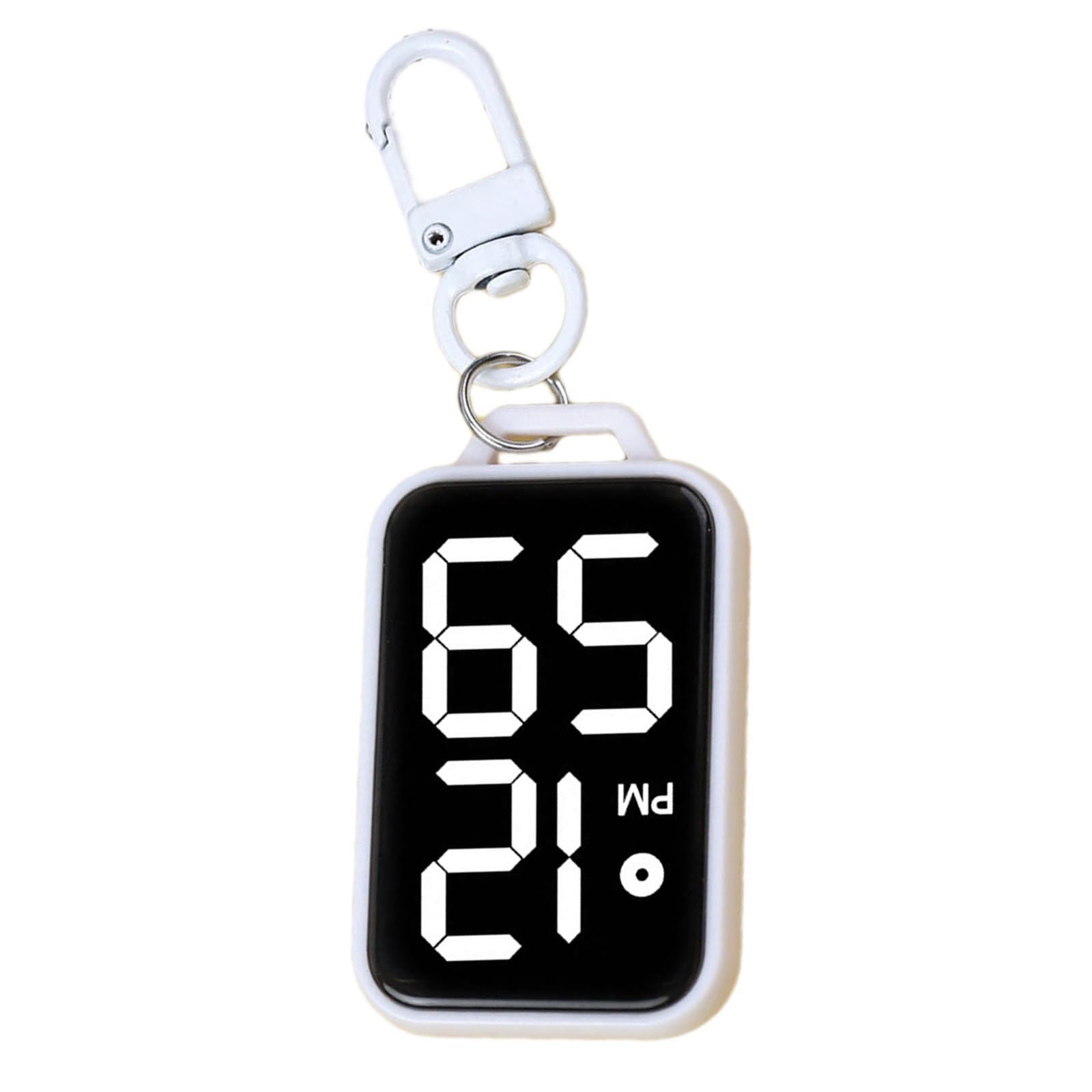 Jazuaiao Compacts Digital Keychain Watch for Students Children Electronic Pocket Clock Timekeeping Accessories Gift Miniature Digital Keychain Watch