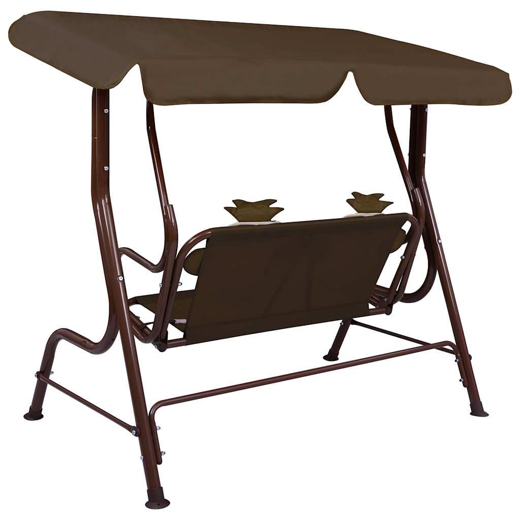 Générique Balancelle pour Enfants Marron 115x75x110 cm Tissu,Maison & Jardin,Pelouses & Jardins,Vie en extérieur,Balancelles de Jardin,Brun,11KG,48097