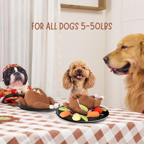 Juguete de Pavo de Peluche Interactivo para Perros miniatura 6