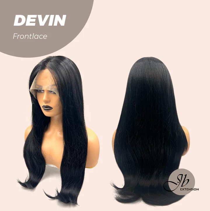 Miniatura 6 de Lace Front Wig DEVIN Curly Black Long Wigs for Women Natural Synthetic Wigs for Daily Use (pelucas de cabello natural)