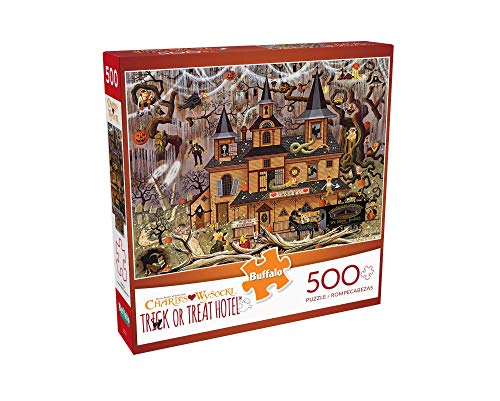 Buffalo Games - Trick or Treat Hotel - 500 Piece Puzzle for Adults -...