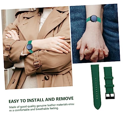 Correa de reloj cómoda para oficina Uonlytech con textura lichi resistente al sudor 3