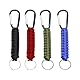 PLABBDPL 4 Stück Schlüsselanhänger mit Karabinerhaken Schlüsselband Kurz Personalisiert Karabiner Schlüsselbund Keychain für Autoschlüssel, Taktik, Klettern, Angeln und Jagen - 4 Farben