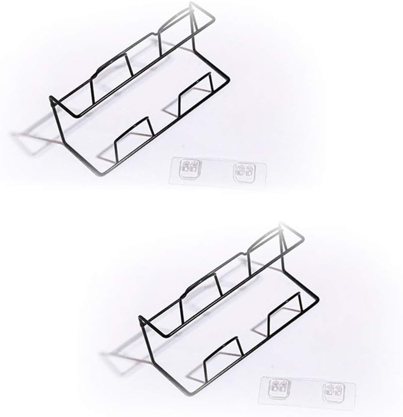 Shoe Rack, Wall Mounted Shoes Rack Bathroom Silpper Organiser Over The Door Hanging Shoe Rack Door Shelf Hanger Holder 2 Pack (Color : Black, Size : 25 * 11 * 8cm) (Color : OneColor)