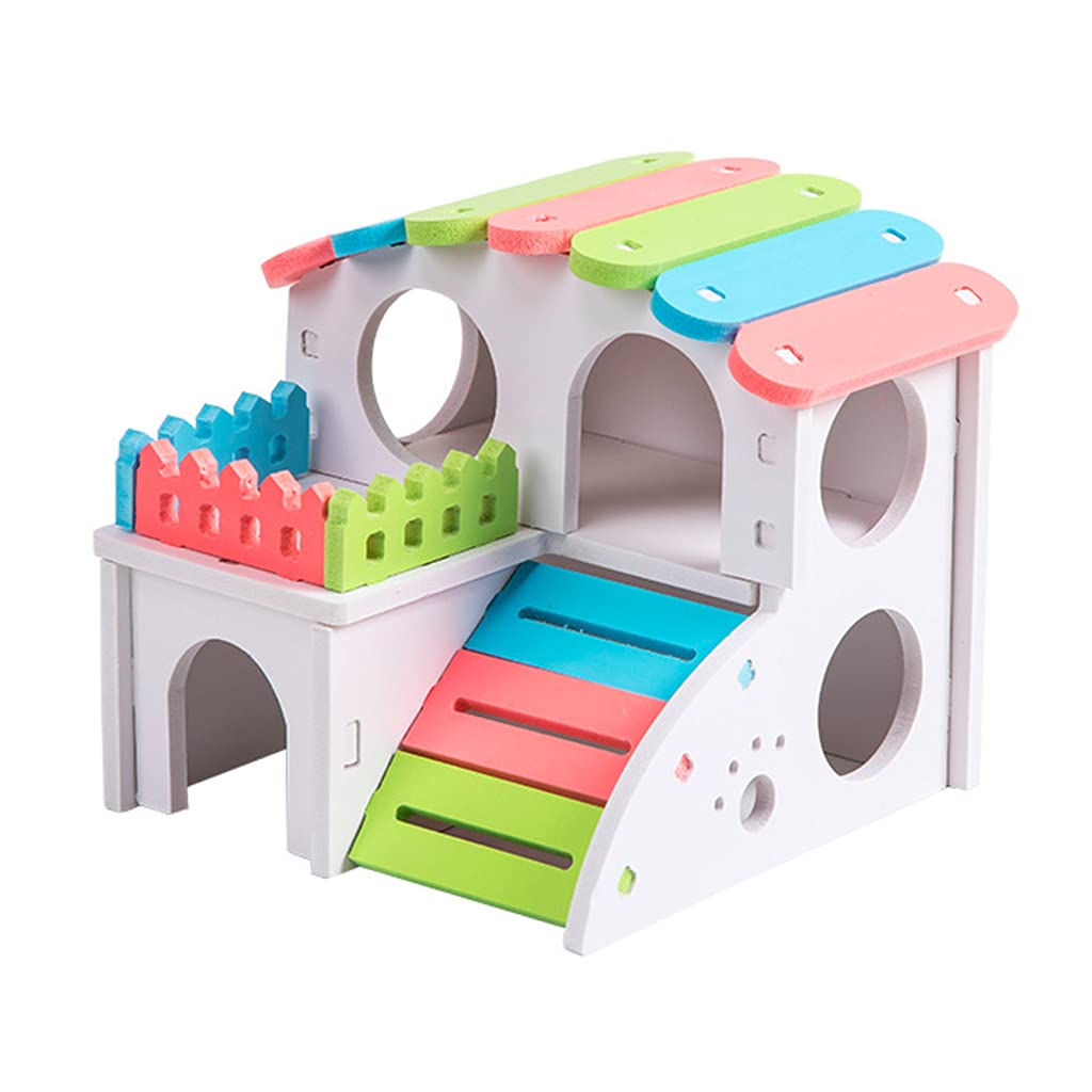 NEWFT Hamster PVC House Small Pets Nesting Habitat for Gerbils Chinchillas Pigs Small Animals