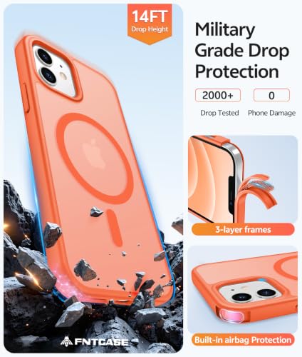 Image of FNTCASE for iPhone 12 / 12 Pro Case, with Screen Protector, Fit for Magsafe