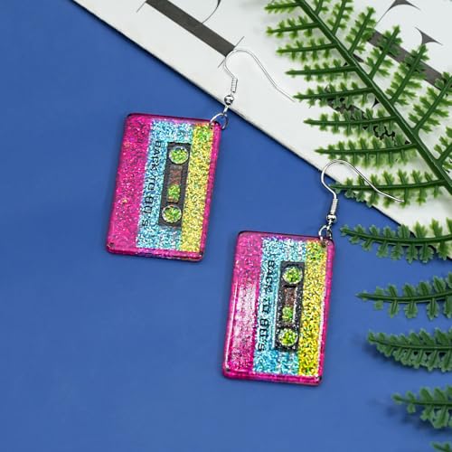 80s 90s Earrings for Women Colorful Lightning Acrylic Drop Earrings Neon Earrings Bulk for 80's 90's Outfit Glow Party Halloween 80s Accessories Jewelry4