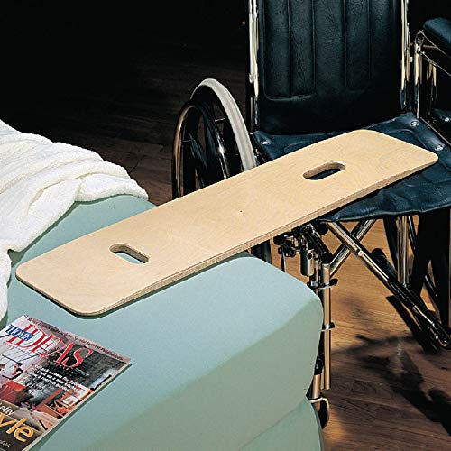 Sammons Preston Bariatric Transfer Board For Wheelchair Users, Sliding Board With Handles, 35" Medical Transfer Board, Slide Board For Overweight Users, Strong Wood Slider Board, 600 Lbs. Capacity #TOP3