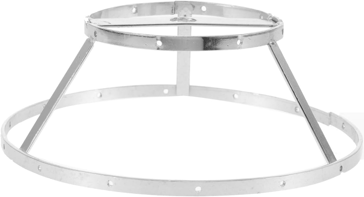 ARTIBETTER Shells Chandelier Frame Lamp Shade Frame Wire Cage for Diy Lampshade Making Metal Lamp Shade Hardware Parts for Table Desk Pendant Light 5.70 X 5.70 X 2.36 in