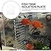 Happyyami Acrylic Fish Tank Divider Board Isolation Panel for Aquariums Easy Installation Suction Cups for Breeding and Separating Fish