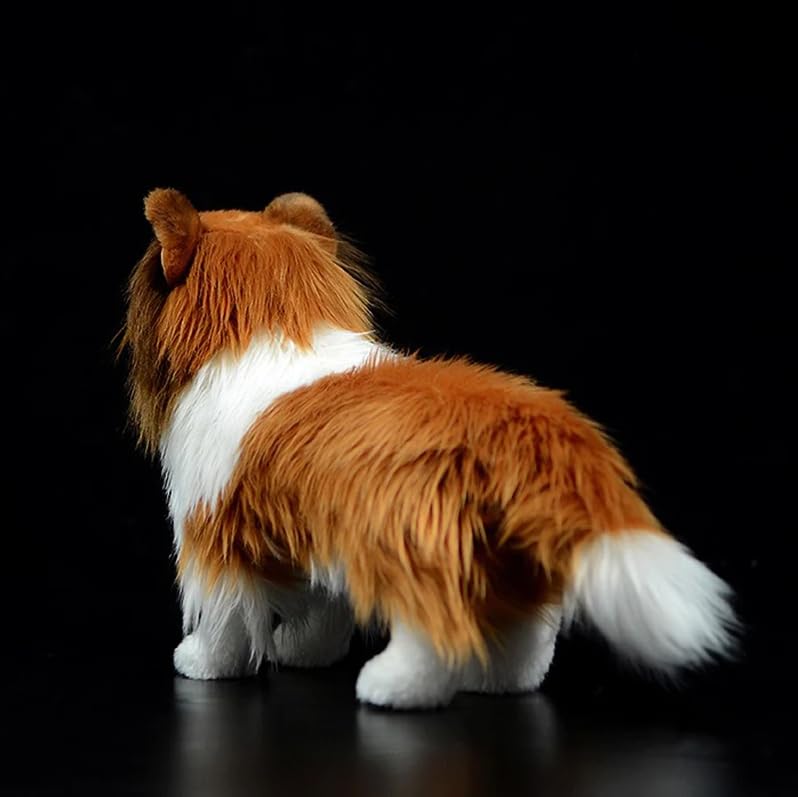 Lifelike Collie Peluche Giocattoli Vita Reale Shetland Cane Da Pastore Animale Di Peluche Cane Cucciolo Peluche Giocattoli Regali Per I Bambini 25 cm Collie
